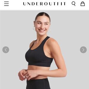 UNDEROUTFIT - THE NOWSUNDAY RACERBACK SPORTS BRA (SEWN IN PADS) - Black - Medium